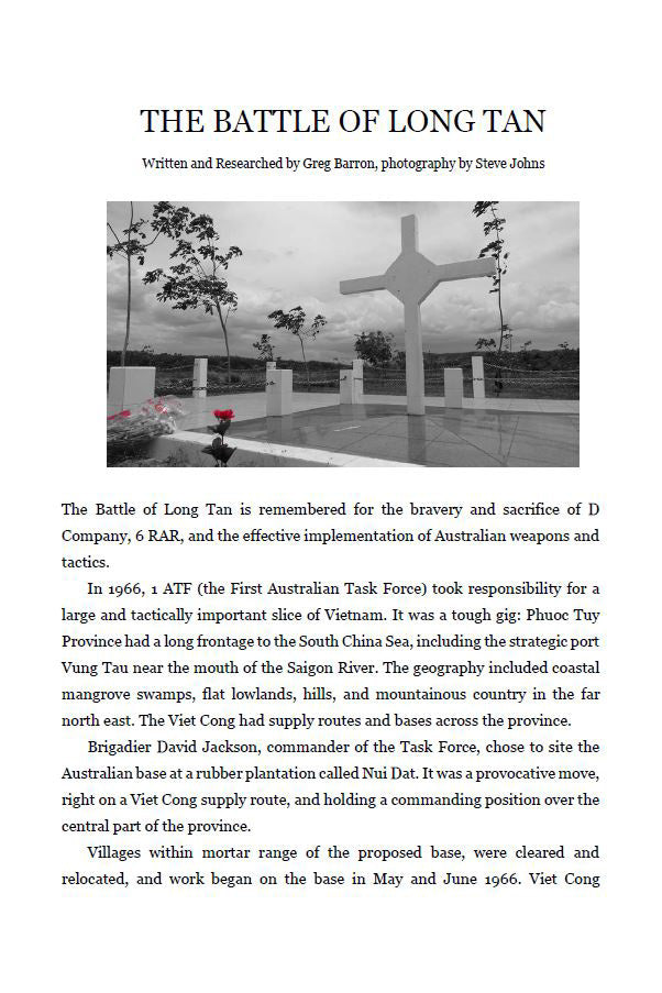 The Battle of Long Tan by Greg Barron