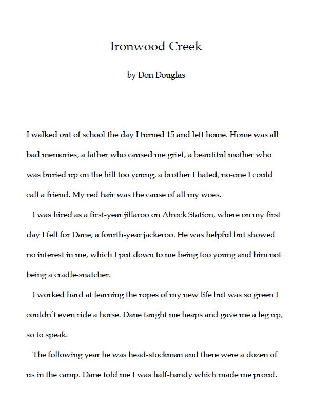 Ironwood Creek by Don Douglas (Free PDF Download)