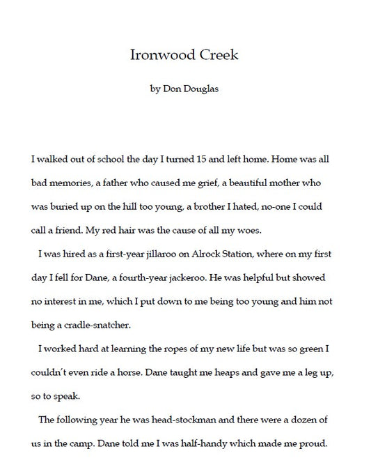 Ironwood Creek by Don Douglas (Free PDF Download)